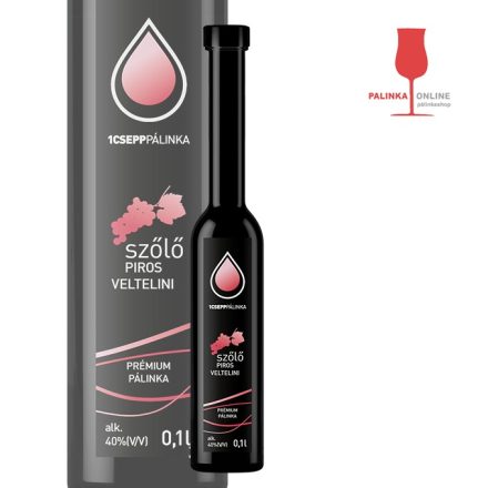 Piros Veltelini szőlőpálinka 100 ml | 1Csepp pálinkaház