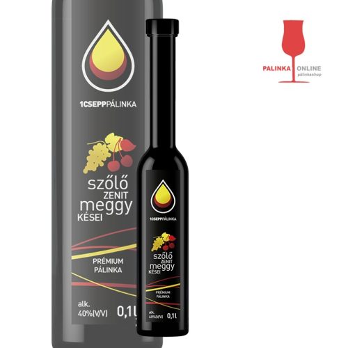 Zenitszőlő-Kései meggy pálinka 100 ml | 1Csepp pálinkaház