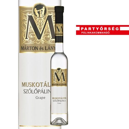 Ez ám az ital!  Márton és Lányai Muskotályos Szőlőpálinka  a palinka.online pálinkashopban! 