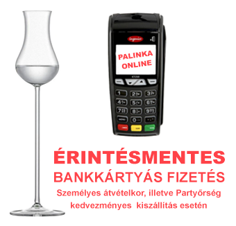 Érintésmentes bankkártyás fizetés a pálinka.online webshopban